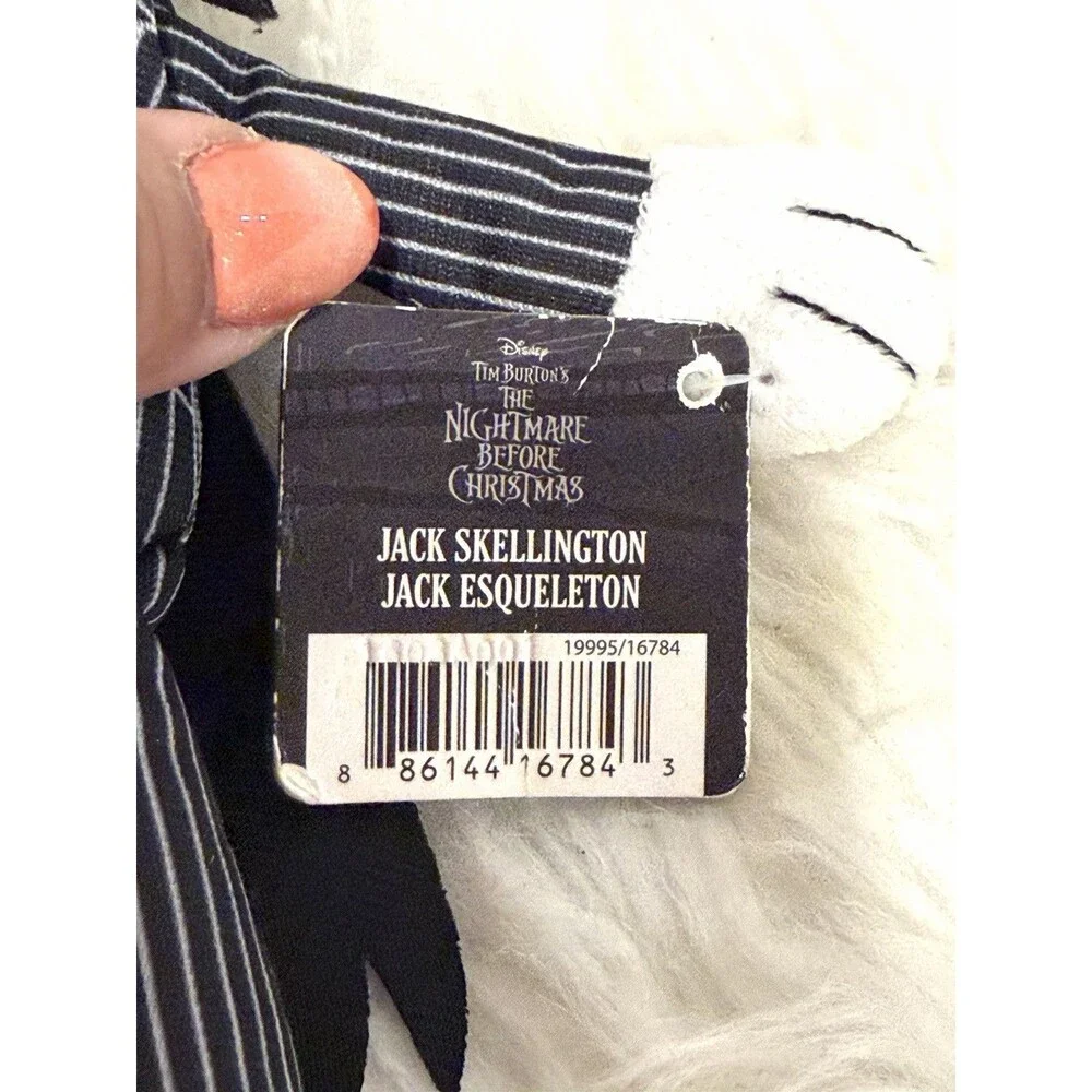 Disney Nightmare Before Christmas Jack Skellington 8 Inches Plush EUC with Tags